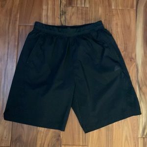 Men’s black adidas athletic shorts bottoms L Large EUC